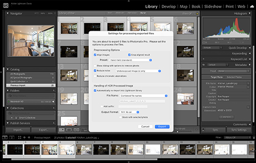 Photomatix Pro plugin for Lightroom screenshot